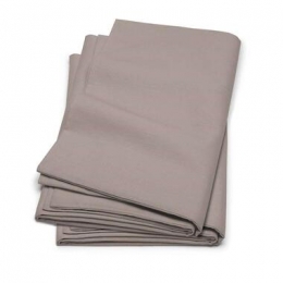 Cinderellakussensloopflanel2stuks-taupe-60x70cm