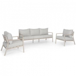 StoelenBankLoungesetAluminiumGrijsLifestyleGardenFurnitureVerano