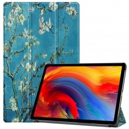 TablethoesgeschiktvoorLenovoTabP11Plus11inch-Tri-FoldBookCase-WitteBloesem