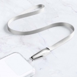 Telefoonkoord-UniverseleKoordvoorMobiel-MetAfneembaarKoord-42cmkoord-Wit