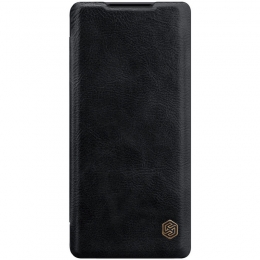 XiaomiMi11Hoesje-QinLeatherCase-FlipCover-Zwart