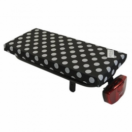 BagagedragerkussenCushieWhiteSmallDots