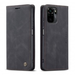 CaseMe-HoesjegeschiktvoorXiaomiK40-WalletBookCase-Magneetsluiting-Zwart