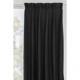 OpOpLeenBakker-GordijnLuca-140x280Cm1Stuk-Polyester-Zwart