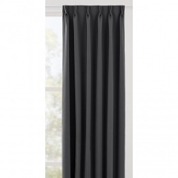 LeenBakker-GordijnstofMilanoSemiVerduisterend-Antraciet-Polyester-Grijs-B150Cm