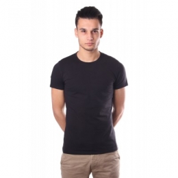 HOMSmartcottonteeCrewNeckBlack