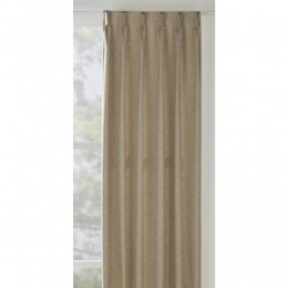 LeenBakker-GordijnstofFioraLichtdoorlatend-Licht-KatoenPolyester-Bruin-B150Cm