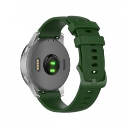 Case2go-SiliconenbandjegeschiktvoorGarminSmartwatchVenu2SVivomove3sVivoactive4sActiveS-18MM-DonkerGroen
