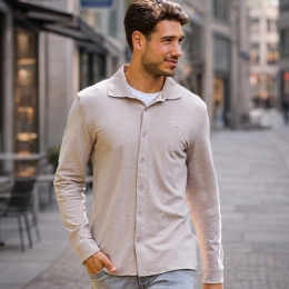 HerenOverhemdPutten-ZandMelange