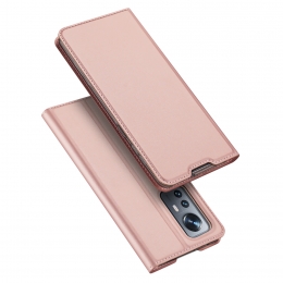 DuxDucis-TelefoonhoesjegeschiktvoorXiaomi12-SkinProBookCase-RosGoud