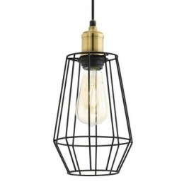 EGLOhanglampDenham-zwartbrons-15cm