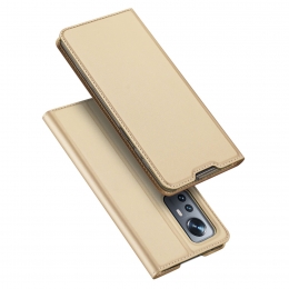 DuxDucis-TelefoonhoesjegeschiktvoorXiaomi12-SkinProBookCase-Goud