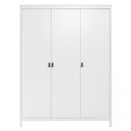 25korting-LeenBakker-KledingkastMadeira3-deurs-199x150x58Cm-Spaanplaat-Wit-584x1498x199Cm