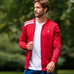 HerenVestTirnsDonkerrood