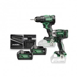 HiKOKIKC18DEWEZ-DS18DEAccuBoor-schroefmachine70NmEnWR18DBDL2AccuMoeraanzetter1218V-305Nm-2x18V5-0Ah-InHSCIII