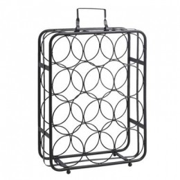 WijnrekBordeaux12flessen-zwart-48x35x15cm