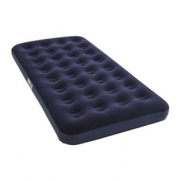 BestwaycampingluchtbedFlockedBlauwTwin-22x188x99cm