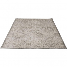 LeenBakker-VloerkleedIndra-Beige-160x230Cm-PolyesterKatoen-CrmeGrijsGroen
