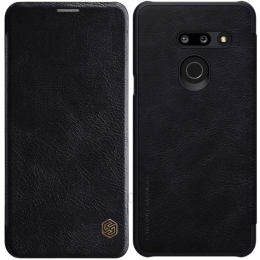 TelefoonhoesjegeschiktvoorLGG8ThinQ-NillkinQinLeatherCase-Zwart