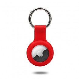 AppleAirtag-sleutelhanger-SiliconenAirTagHoesje-AirTaghanger-Rood
