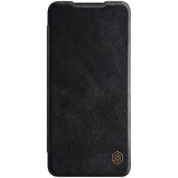 SamsungGalaxyA12Hoesje-QinLeatherCase-FlipCover-Zwart