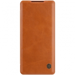 SamsungGalaxyA72Hoesje-QinLeatherCase-FlipCover-Bruin