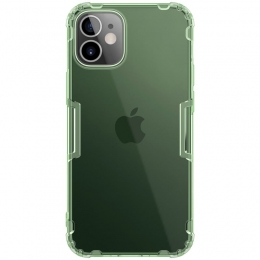 Nillkin-HoesjegeschiktvoorAppleiPhone12Mini-NatureTPUCase-BackCover-DonkerGroen