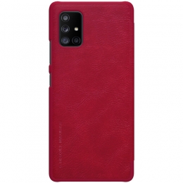 SamsungGalaxyA715GHoesje-QinLeatherCase-FlipCover-Rood