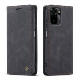 CaseMe-HoesjegeschiktvoorXiaomiK40-WalletBookCase-Magneetsluiting-Zwart