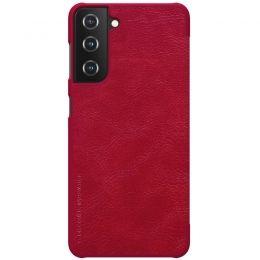 SamsungGalaxyS21PlusHoesje-QinLeatherCase-FlipCover-Rood