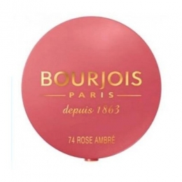 BourjoisLittleRoundPotBlusher74RoseAmbr25gram