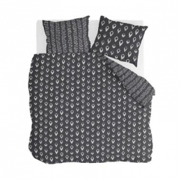 Walra-DekbedovertrekRemadeTurnedCones-200x220cm-OffBlack