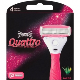 WilkinsonQuattroForWomanScheermesjes6Stuks