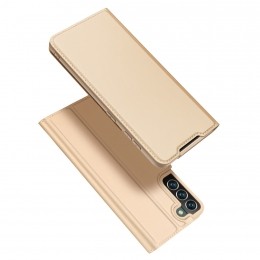 DuxDucis-TelefoonhoesjecompatibelmetSamsungGalaxyS22Plus-SkinProBookCase-Goud
