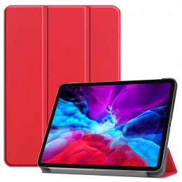 TablethoesvoorAppleiPadPro129inch2022tri-foldcover-CasemetAutoWakeSleepfunctie-Rood