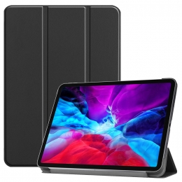TablethoesvoorAppleiPadPro129inch2022tri-foldcover-CasemetAutoWakeSleepfunctie-Zwart