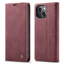 HoesjegeschiktvoorAppleiPhone14Plus-WalletBookCase-Magneetsluiting-Rood