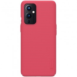 Nillkin-OnePlus9Hoesje-SuperFrostedShield-BackCover-Rood