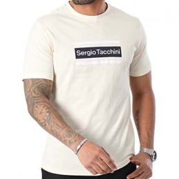 T-shirtSergioTacchiniLaredT-ShirtBeigeWhite