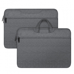 DuxDucis-Laptoptas-LaptoptasLaptoprugzak-Laptophoes-14tot154Inch-LaptopSleeve-LaptopTas-MetHandvat-Grijs