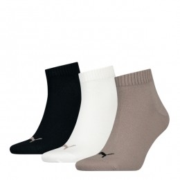 PumaQuartersokkenPlain3-packPineBarkCombo-3942