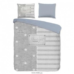 PuredekbedovertrekSterre-grijs-240x220cm