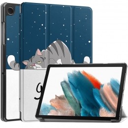 Case2go-TablethoesgeschiktvoorSamsungGalaxyTabA92023-Tri-foldhoesmetautowakefunctie-8inch-Goodnight