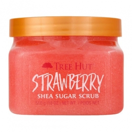 TreeHutStrawberrySheaSugarBodyScrub510gram