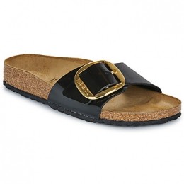 SlippersBIRKENSTOCKMadridBigBuckleBFPatentBlackGold