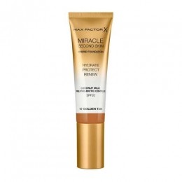 MaxFactorMiracleSecondSkinHybridFoundation10GoldenTan30ml
