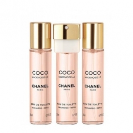 ChanelCocoMademoiselleEaudeToiletteTwistandSprayRefills3x20mleaudetoiletterefill