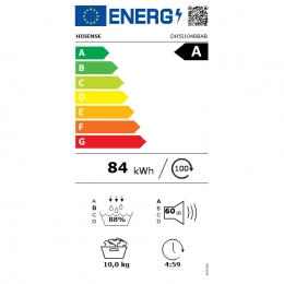 HisenseDH5I104BBABWarmtepompdrogerZwart