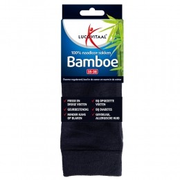 12xLucovitaalBamboeSokLangBlauwMaat35-381paar