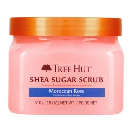 TreeHutMoroccanRoseSheaSugarBodyScrub510gram